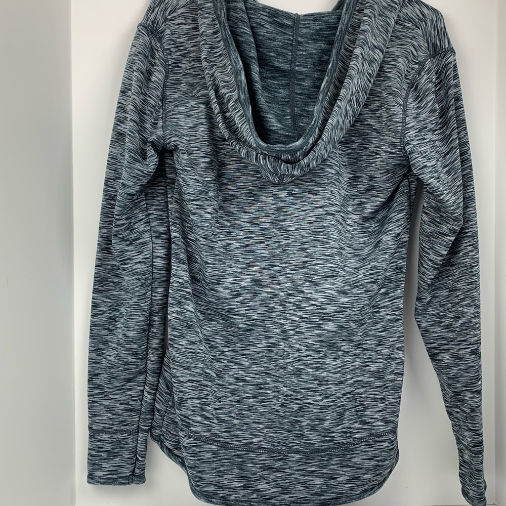 Tangerine Long Sleeve Hoodie Black And White - Picture 2 of 5